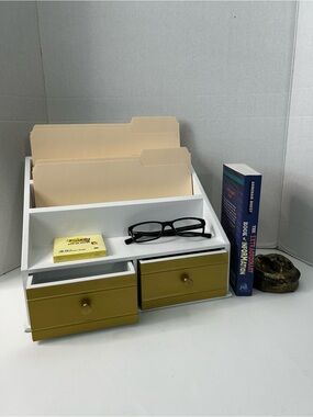 Desktop Organizer Wood/Metal